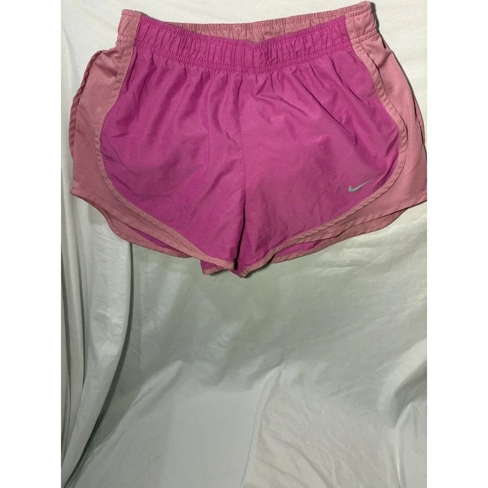 Nike Dri-FIT Women's Athletic Running Training Shorts Pink Polyester